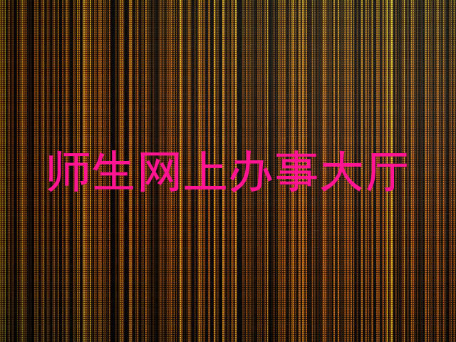 师生网上办事大厅