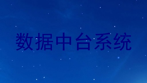 数据中台系统