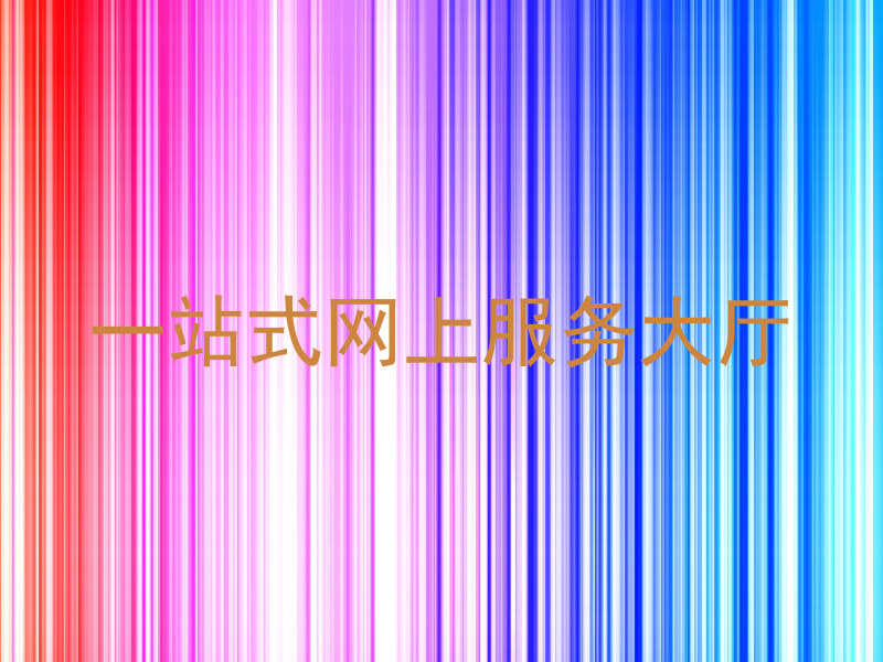 一站式网上服务大厅