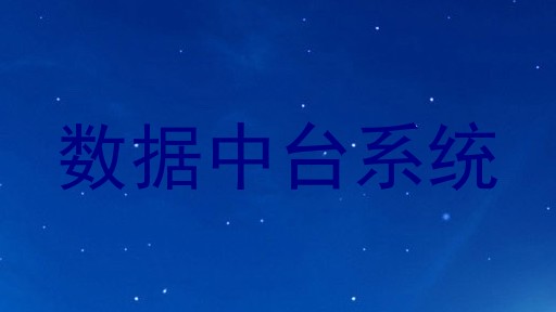 数据中台系统