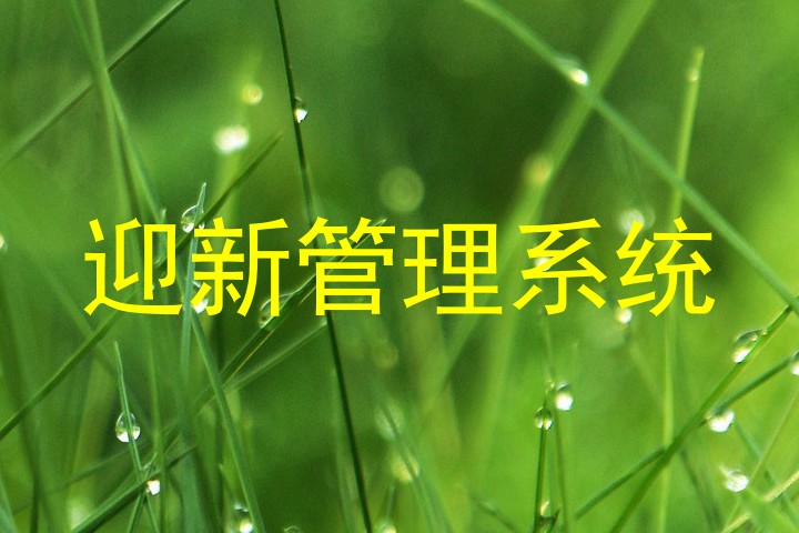迎新管理系统