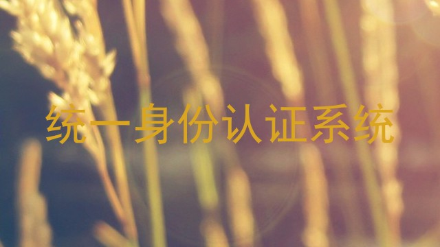 统一身份认证系统