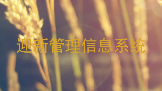 迎新管理信息系统