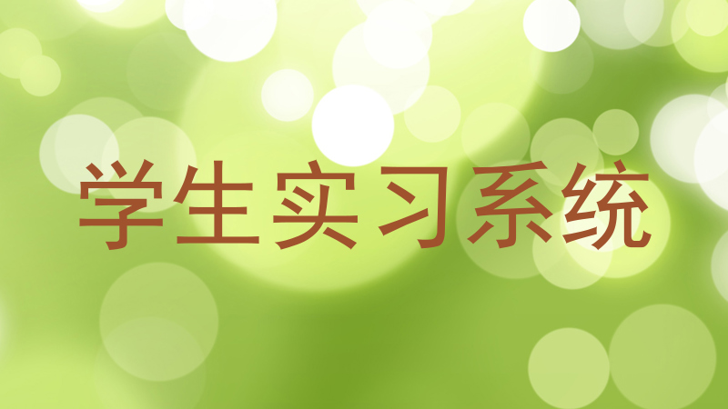 学生实习系统