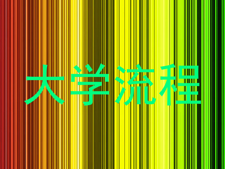 大学流程