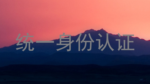 统一身份认证