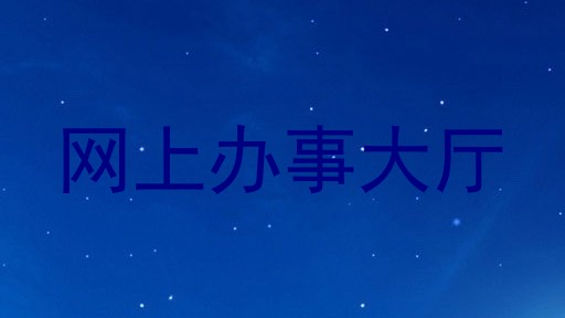 网上办事大厅