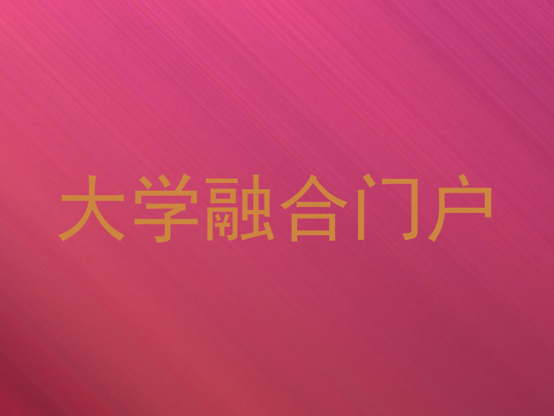 大学融合门户
