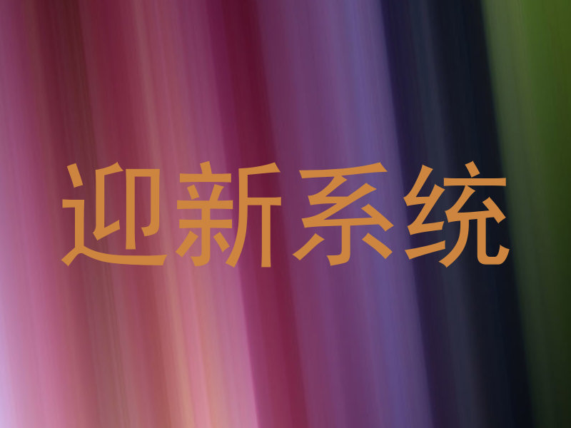迎新系统