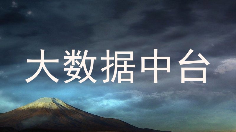 大数据中台