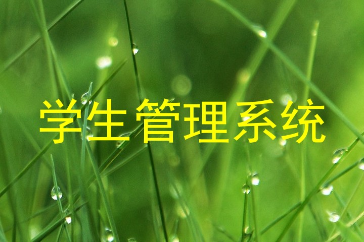 学生管理系统