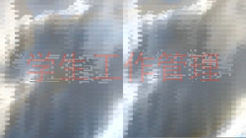 学生工作管理