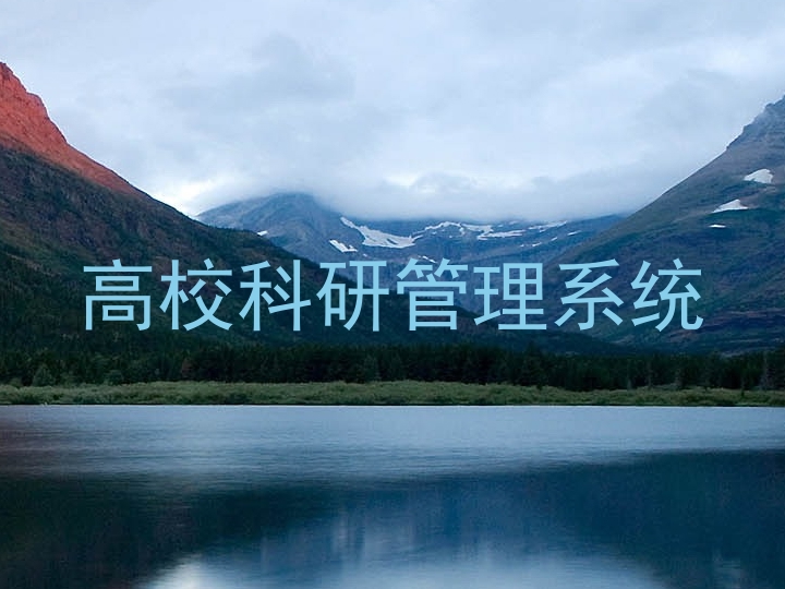 高校科研管理系统