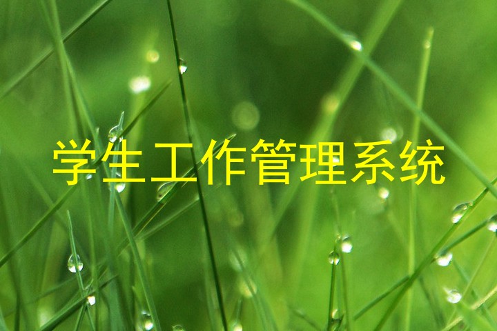 学生工作管理系统