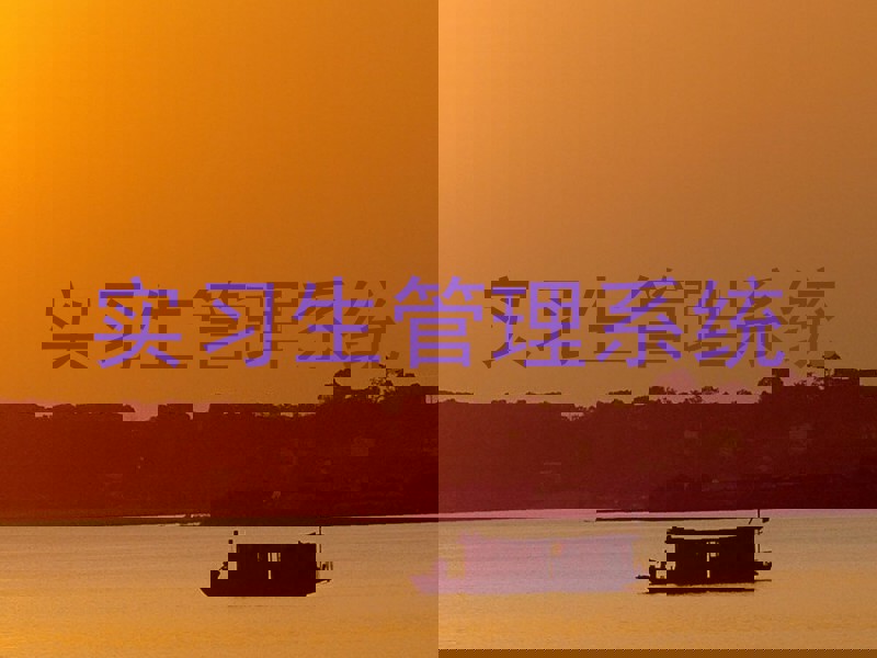 实习生管理系统