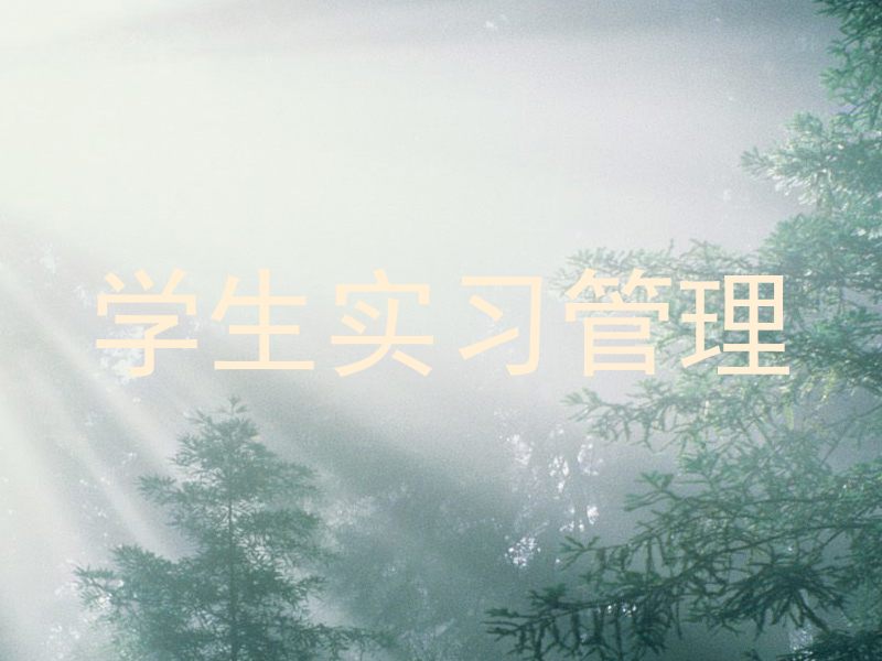 学生实习管理