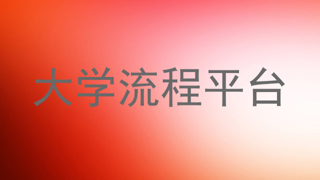 大学流程平台