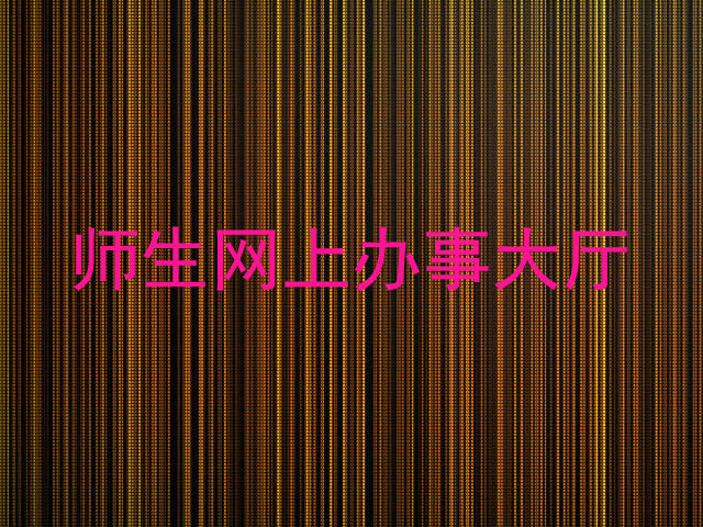 师生网上办事大厅