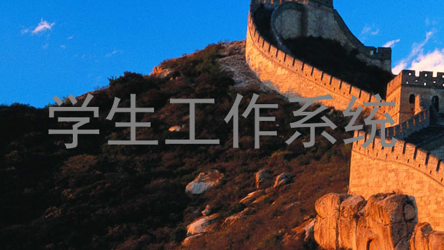 学生工作系统