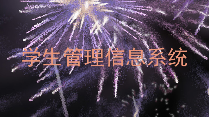 学生管理信息系统