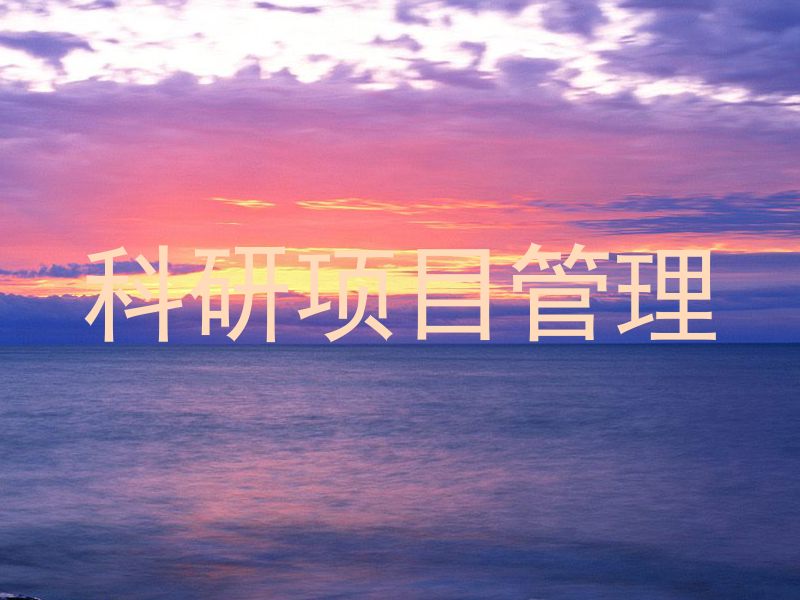 科研项目管理