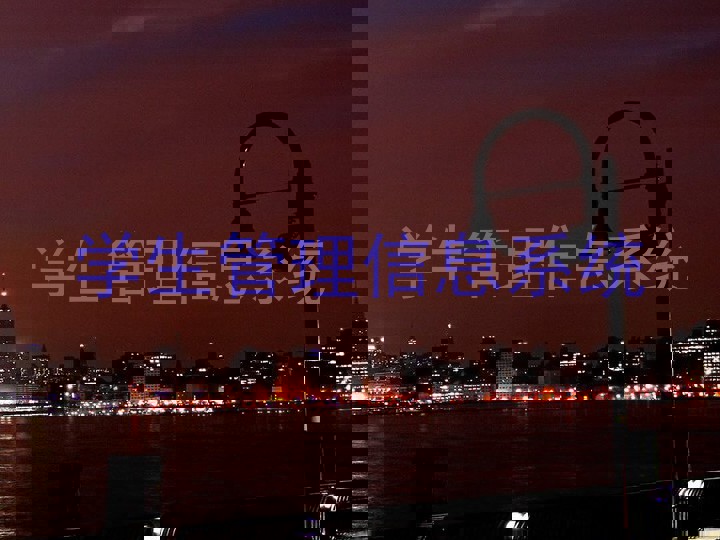 学生管理信息系统