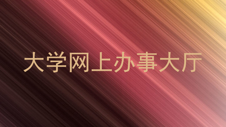 大学网上办事大厅