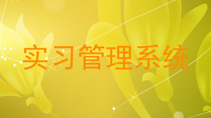 实习管理系统