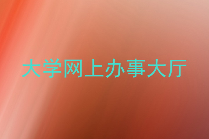 大学网上办事大厅