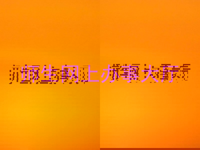 师生网上办事大厅