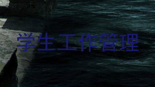 学生工作管理