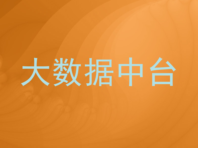 大数据中台