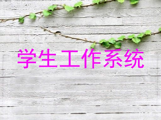 学生工作系统
