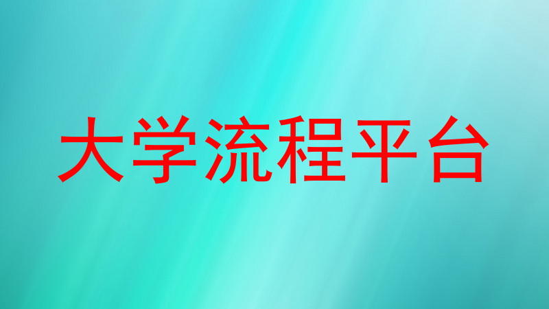 大学流程平台
