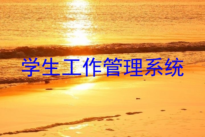学生工作管理系统