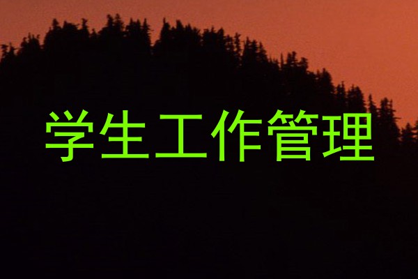 学生工作管理