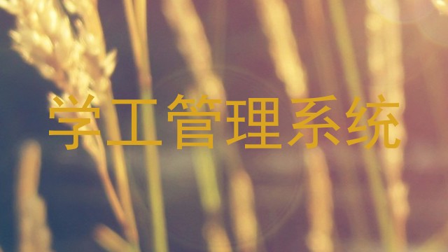 学工管理系统
