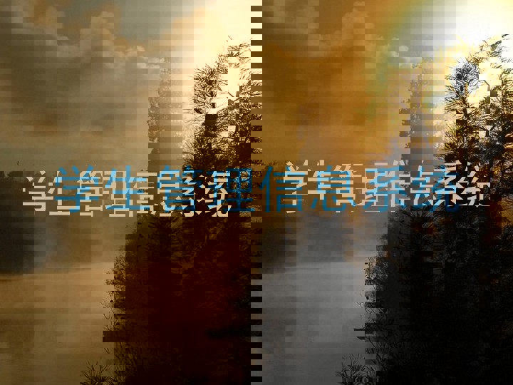 学生管理信息系统