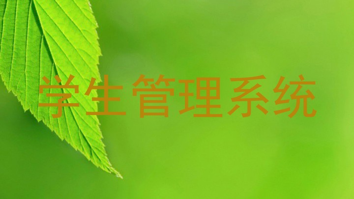 学生管理系统
