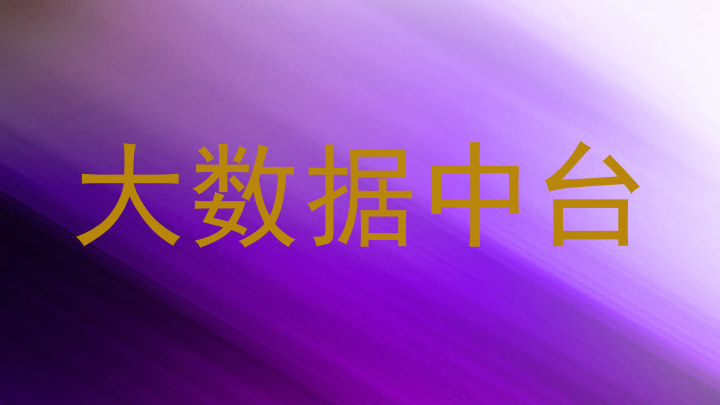 大数据中台