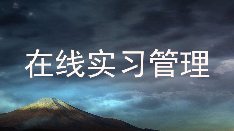 在线实习管理