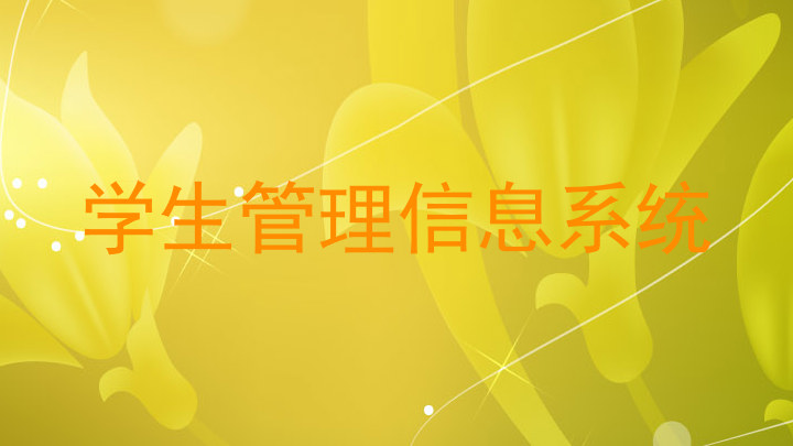 学生管理信息系统