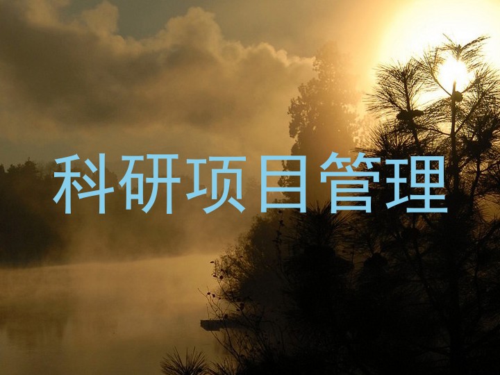 科研项目管理