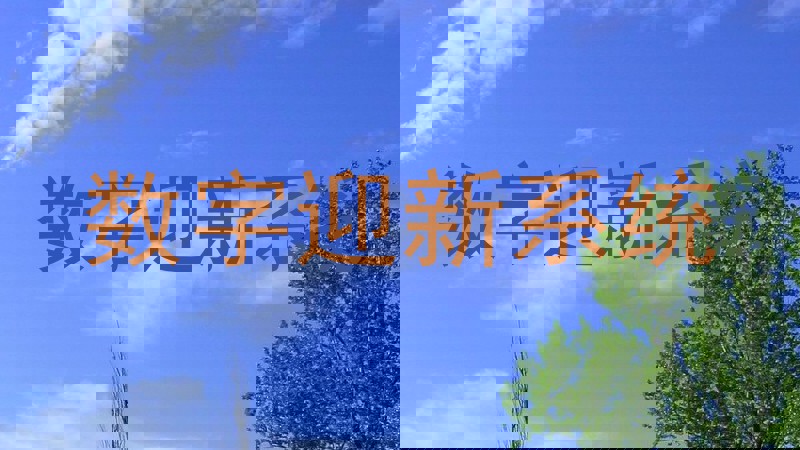 数字迎新系统