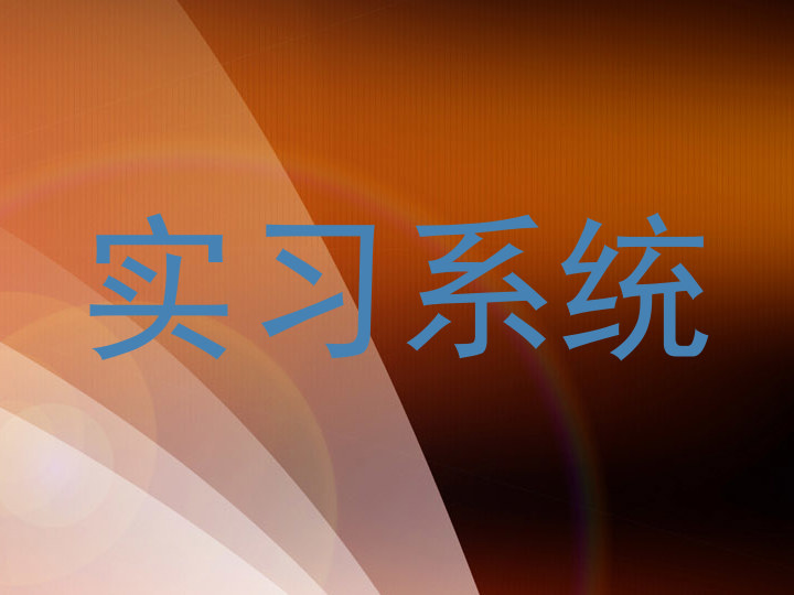 实习系统