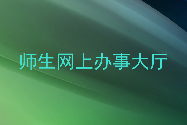 师生网上办事大厅