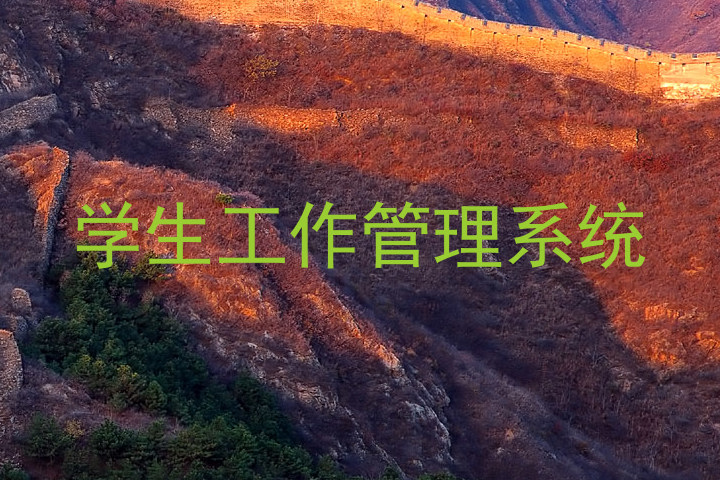 学生工作管理系统