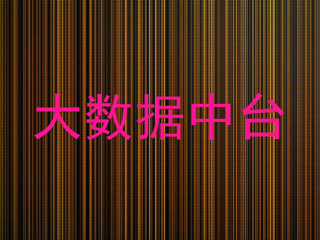 大数据中台