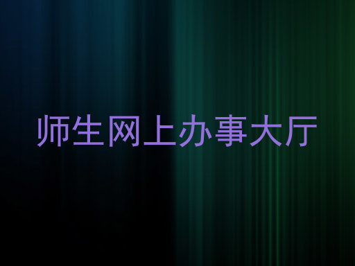 师生网上办事大厅