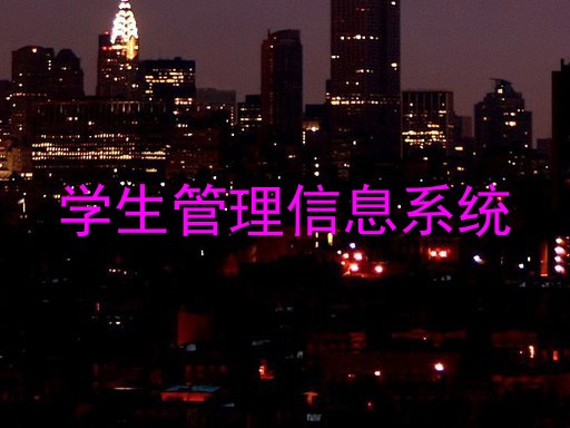 学生管理信息系统
